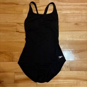 Speedo Women's Classic Black One Piece Swimsuit